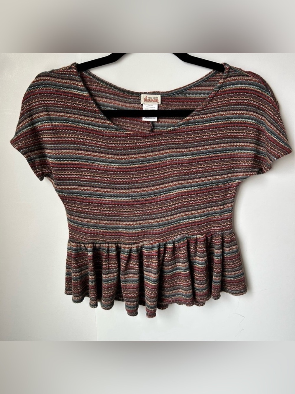 Ten Sixty Sherman (Nordstrom) Multicolored Knitted Crop Top Size XS
